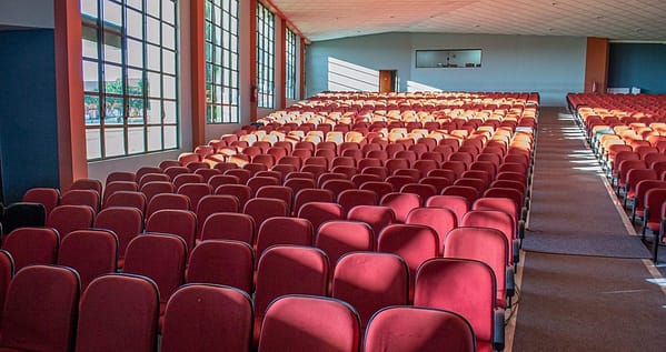 red and black chairs inside room